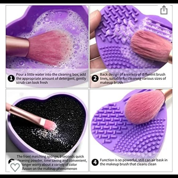 12 Pcs Makeup Brush Set With Storage Bag and Brush Cleaner NEW - Picture 5 of 8